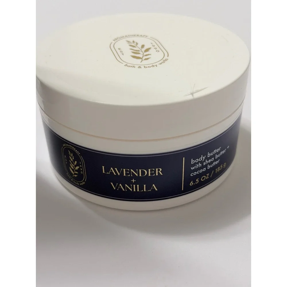 Bath & Body Works Aromatherapy Lavender Vanilla Body Wash and Body Butter Set